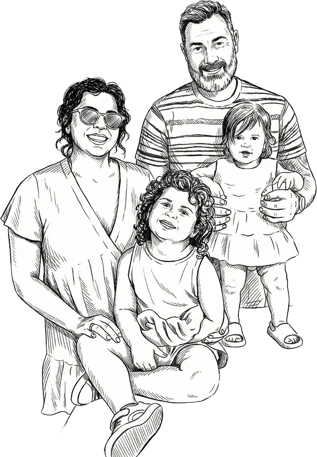 Natalie, Paul, Cleo and Cora - the family behind Cleora